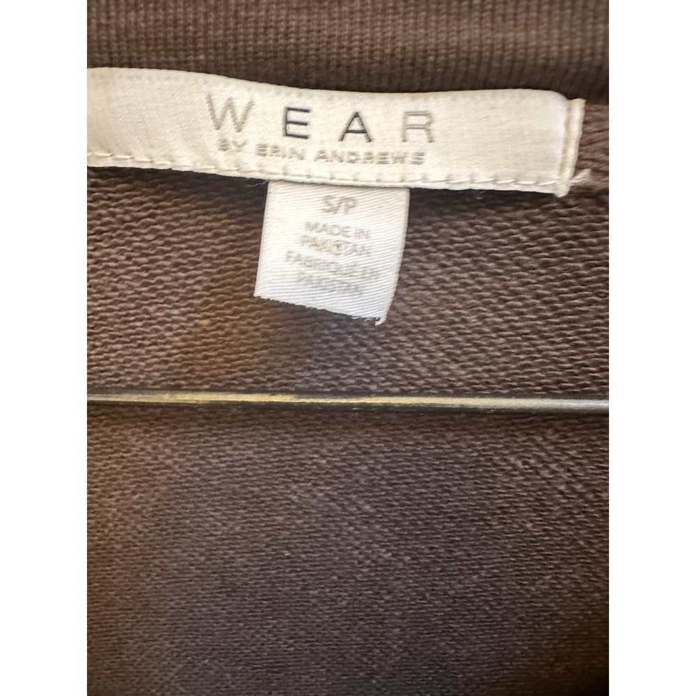WEAR by Erin Andrews Cleveland Browns Zip Sweatshirt Football Brown Sz‎ Small - Picture 3 of 9